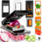 Nutrislicer Xl All In 1 Mandoline Slicer And Vegetable Chopper With Container