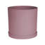 Pot à fleurs rond intérieur / extérieur en plastique moderne avec soucoupe-1933896408-1887455305