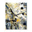 Abstrait pastel avec taches noires et dorées - horloges murales géométriques modernes-1320151026