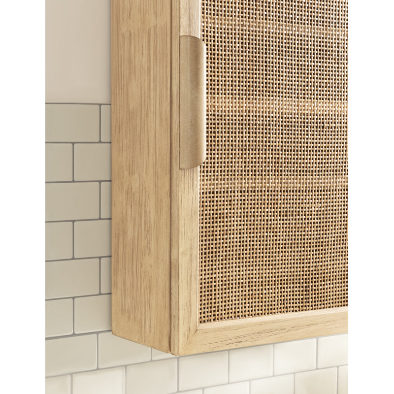 Buffet décoratif en bois massif Alard, Naturel