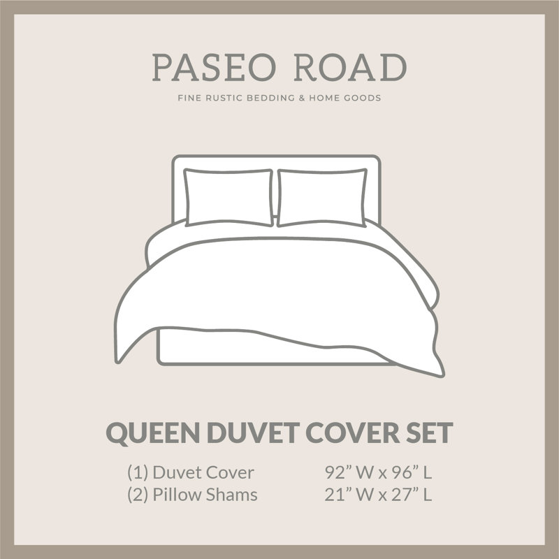 Ensemble de housse de couette Jackson Brown, Couette grand + 2 taies décoratives standard