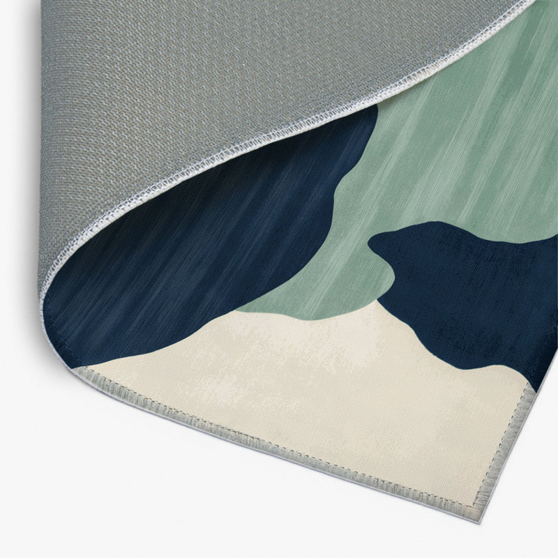 Watercolor Gray Indoor and Outdoor Area Rug, Rectangle 2' x 3'