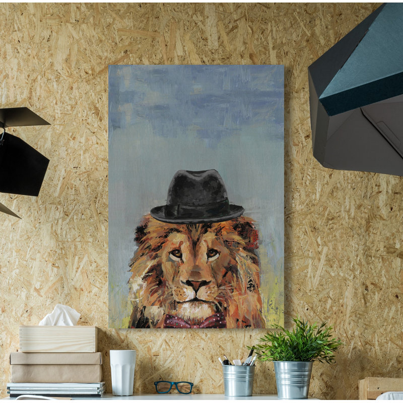 «Adelaide Jazzy Lion», reproduction sur toile tendue, H 60 po x l 40po x P 1,5 po