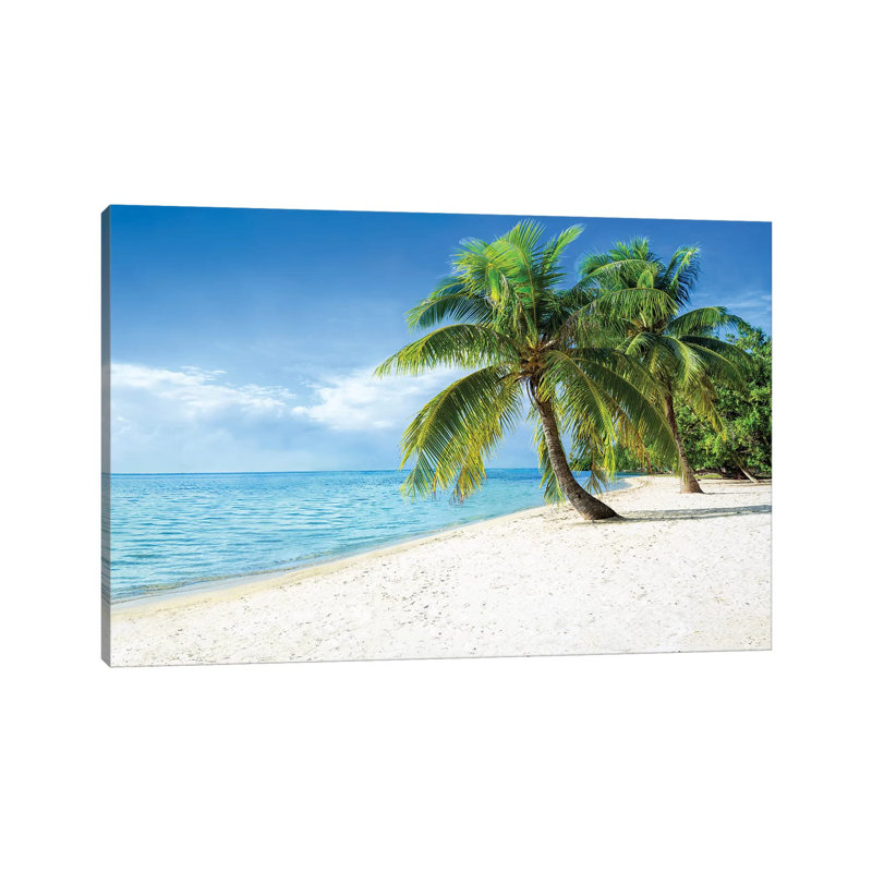 Tropical Paradise In The South Sea, Bora Bora Atoll by Jan Becke - Wrapped Canvas Print, 20.32cm H x 30.48cm W