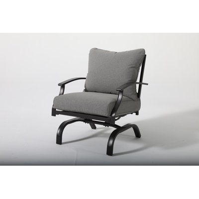 Chaise berçante d'extérieur en métal