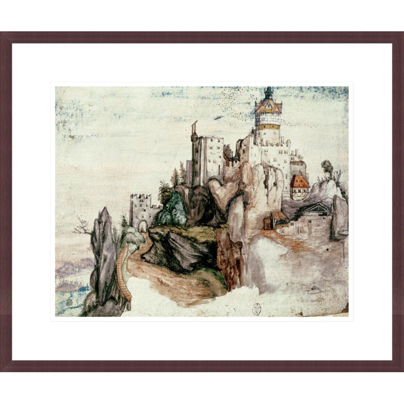 Château fort par Albrecht Dürer, impression giclée sur cadre, H 17,75 po x l 21,03 po