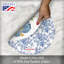Ensemble de napperons réversibles en plastique bleu et blanc CounterArt