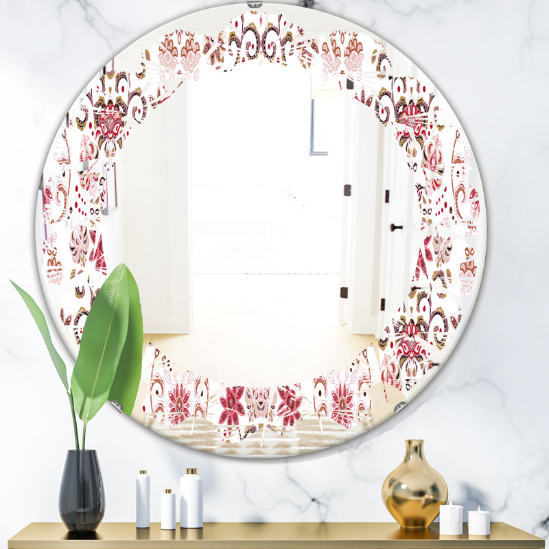 Miroir mural Leaves, H 23,6 po x l 23,6 po