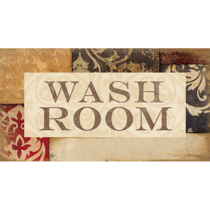 Wash Room - Graphic Art Print, 81cm H x 122cm W, Wrapped Canvas