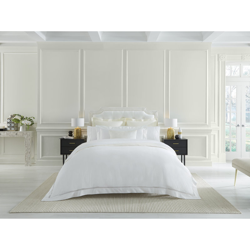 Millesimo Duvet Cover, King Duvet Cover, White