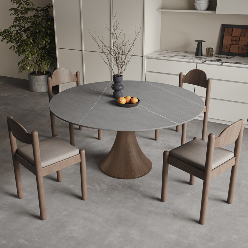 Table de salle à manger Mid-Century, H 29,52 po x L 53,15 po x l 53,15 po
