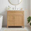 Meuble-lavabo peu encombrant avec lavabo, meuble en bois aggloméré 30 po Modern Home