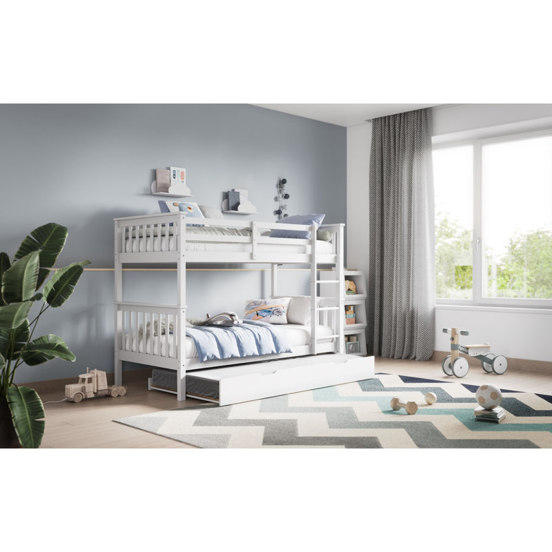 Zoom Small Single Detachable Bunk Bed White