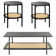 3-piece Rattan Living Room  Table Set - Coffee Table And Two End Tables