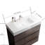 Meuble-lavabo de 36 po - Noyer, lavabo blanc, rangement éblouissant, finition élégante, lavabo moderne, ensemble de pièces, élément central-137790839-137790836