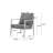 Aluminum Lounge Chair With Sleek Rope Accents And Comfortable Cushions, Perfect For Modern Outdoor And Indoor Spaces-136678569-136678568