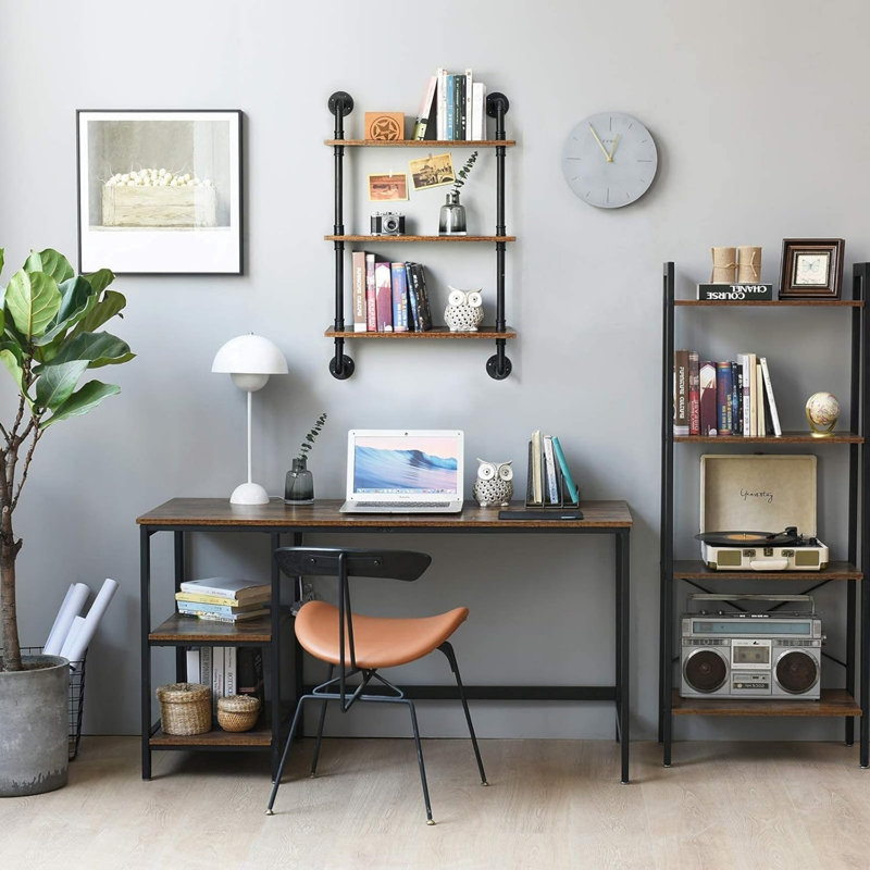 60cm W Metal Wall Mounted Shelving Unit