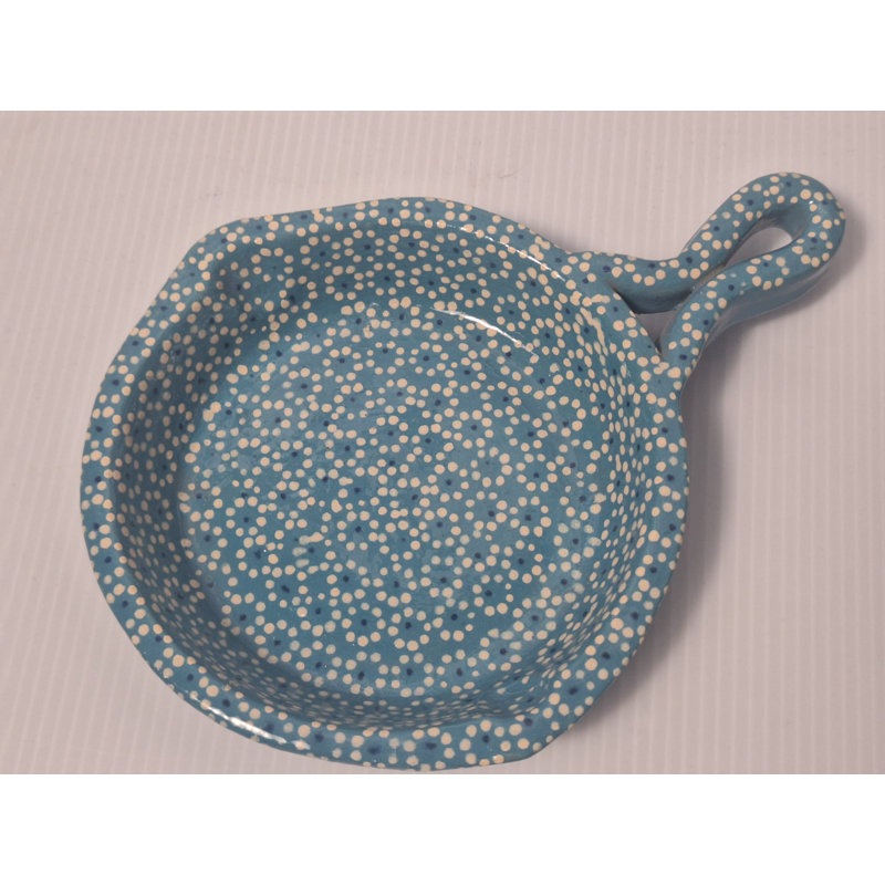 4" Clay Mini Frying Pan, Turquoise