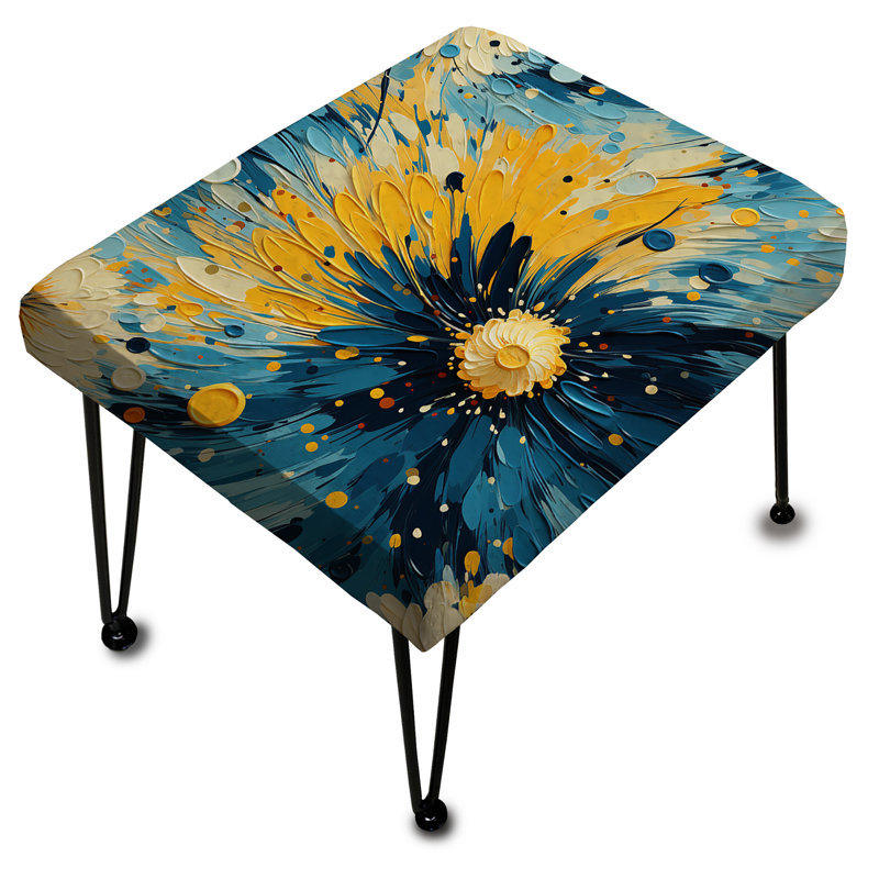 Poupart Doodle Explosion I - Repose-pieds rectangulaire abstrait