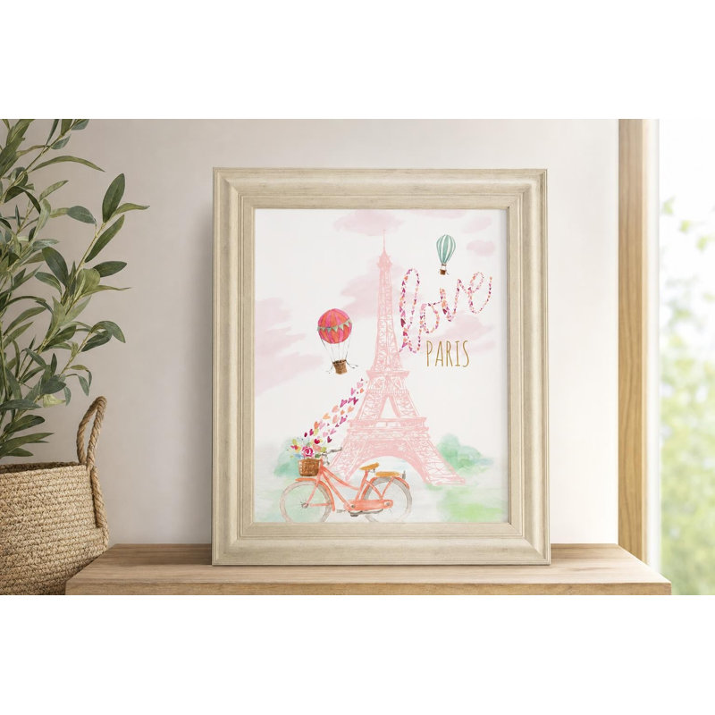 Art mural Parisian Dream - 22 po x 26 po - Cadre ivoire