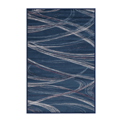 Machine Washable Space Gray Area Rug