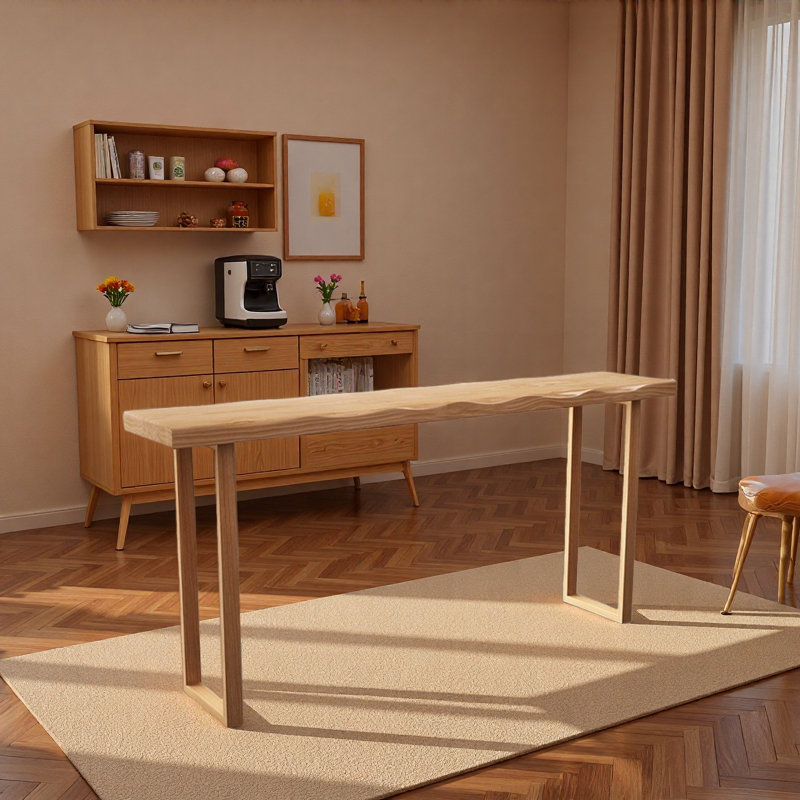 Comptoir de bar et chaises modernes et simples, H 41,3 po x L 86,6 po x l 15,7 po