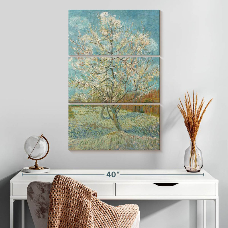 Harnek The Pink Peach Tree, 32" H x 20" W