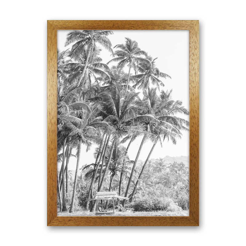Jungle II by Victoria Frost - Print, 88cm H x 64cm W x 3cm D, Oak Framed