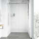 Elan E-Class 44-48" W x 76" H Sliding Frameless Shower Door with 3/8" Clear Glass