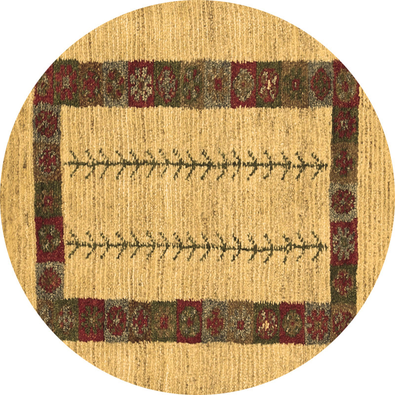 Performance Striped Indoor Rug, Round 3'
