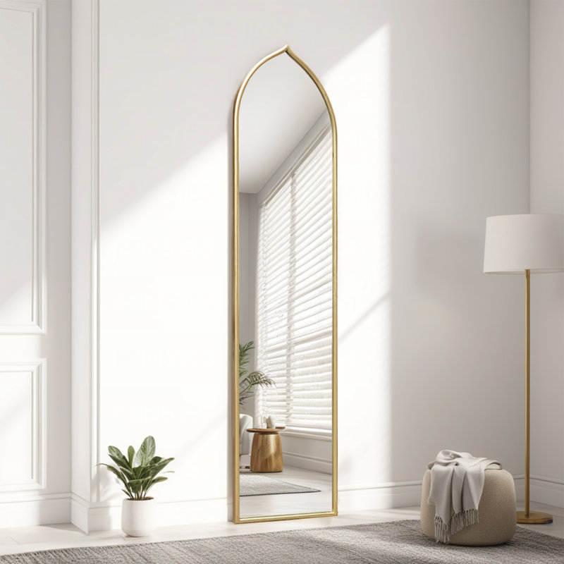 Metal Flat Mirror, 50" x 12"