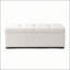 Banc de lit moderne, pouf de rangement rembourré, pouf rectangulaire pour chambre, salon ou bureau