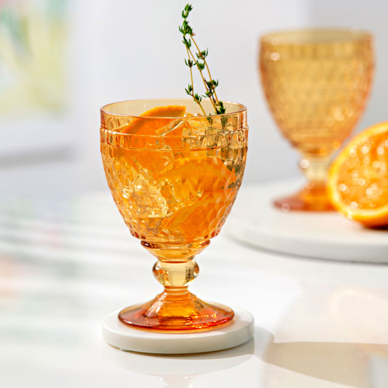 Verre à eau Villeroy & Boch Boston, verre en cristal, 13,5 oz , Jaune