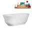 Baignoire autoportante 67 "avec drain 67" Streamline-101310197
