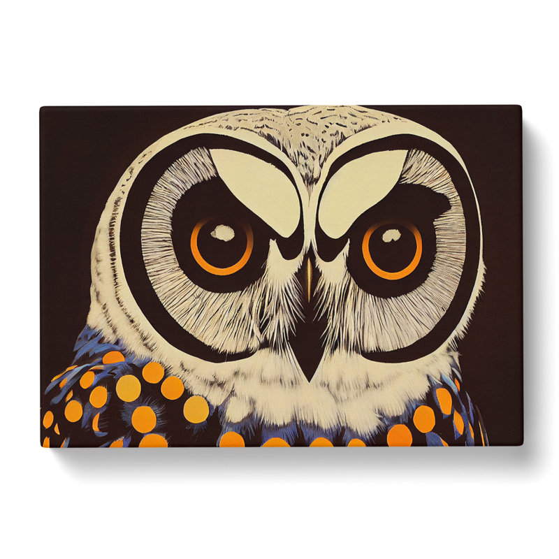 Electrifying Owl - Wrapped Canvas, 40cm H x 60cm W x 3cm D