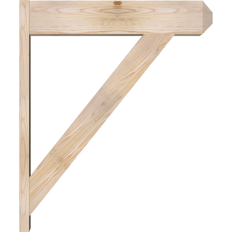 Artisan traditionnel en bois rustique, P 32 po x H 38 po, Sapin Douglas de 7 1/2 po (lisse)