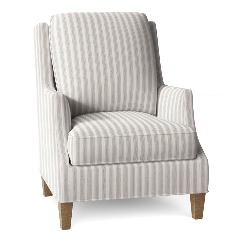Fauteuil l 31,5 po Savannah, Portobello rustique, Perigold Piccadilly rayé frêne