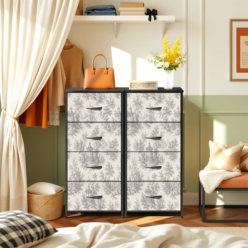 Commode de rangement verticale à 4 tiroirs