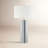 York 29.5" Tall Table Lamp with Fabric Shade in Polished Nickel/White-417293386