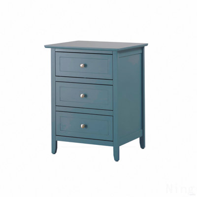 Teal Accent Nightstand For Modern Bedrooms