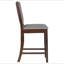 Chaise de comptoir rembourrée Allen Mango Oak (ensemble de 2)