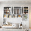 Lit escamotable simple de taille simple avec garde-robe et 2 tiroirs de rangement, configuration d'armoire gauche / droite personnalisable, lit mural sans sommier-6055493