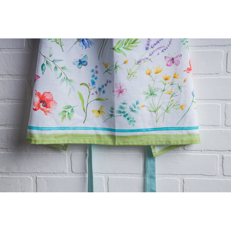 Tablier 100% coton Maison Floral de Maison d'Hermine - 27,5 po x 31,5 po
