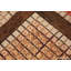 Tapis carré américain à motif mosaïque carré