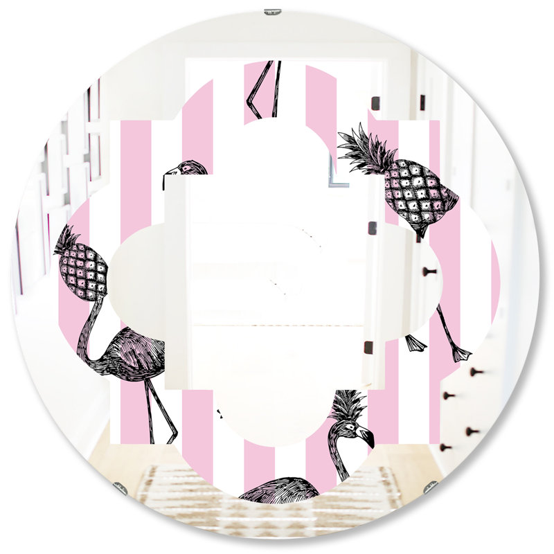 Miroir mural Flame Quatrefoil Coastal, H 31,5 po x l po