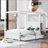 Wood Canopy Bed with two Drawers-2084855143