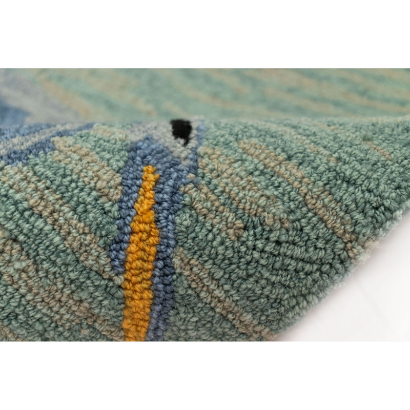 Sandiacre No Pattern And Not Solid Color Kitchen Mat, Rectangle 2' x 3'