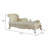 Fabric Chaise Lounge with 2 Pillows
