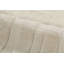 Rug & Kilim’S Oversized Textural Square Rug, Subtle Cream White High-Low Stripes