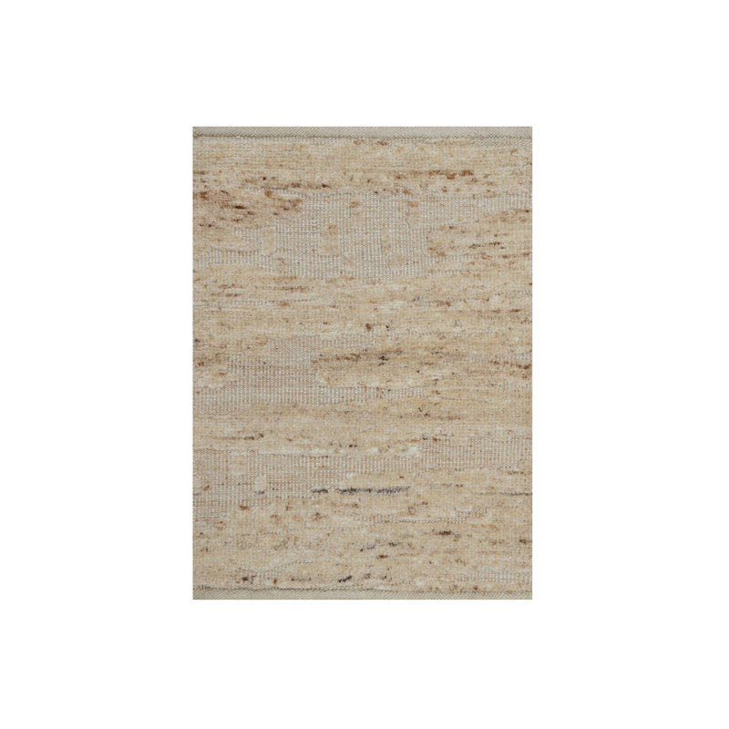2 pi 2 po x 3 pi 4 po blanc dentelle, noué à la main, texturé avec motif haut et bas, design moderne, laine et jute, tapis, échantillon, tapis oriental